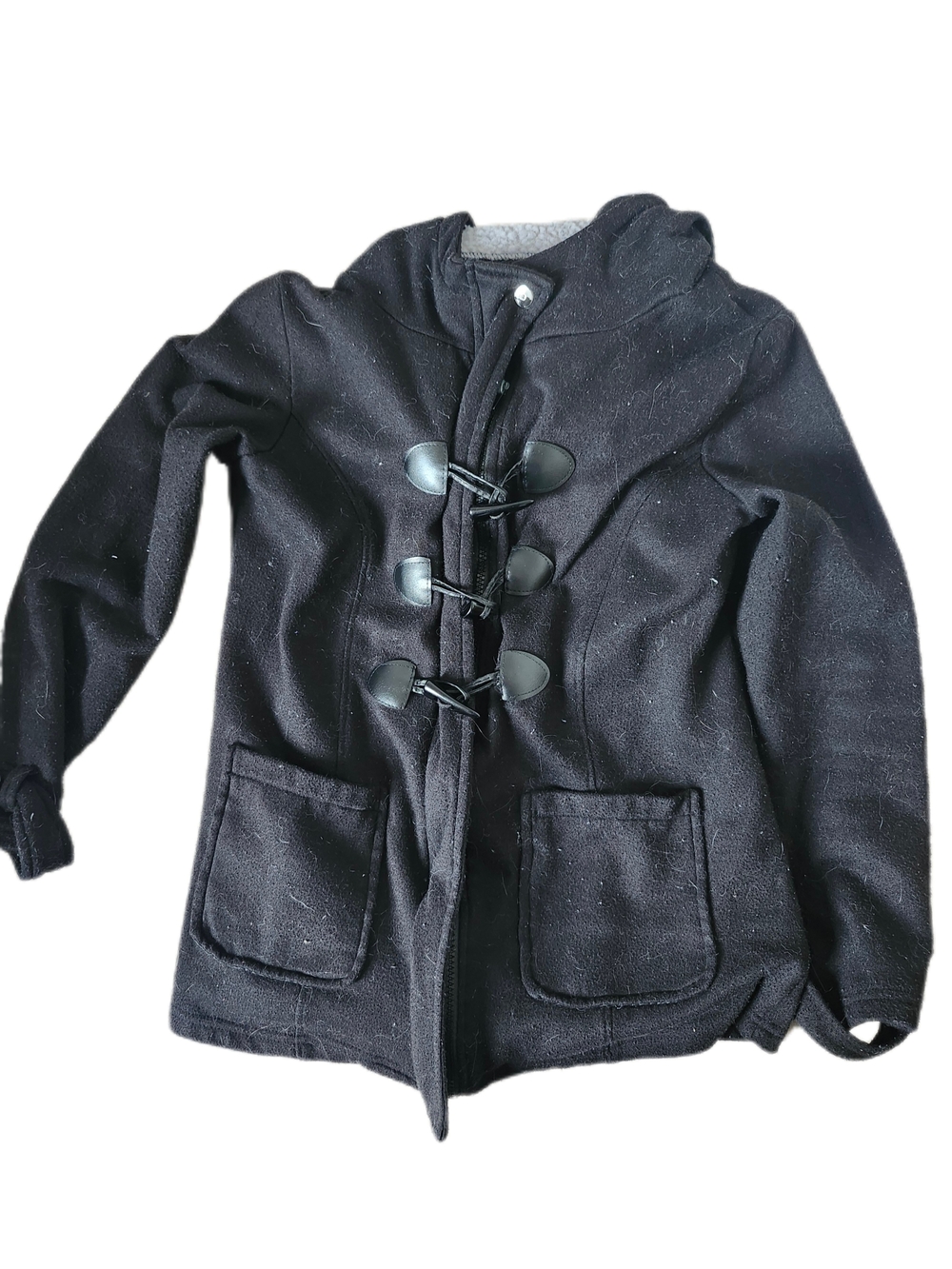 Manteau style duffle-coat doublé – Taille S 🖤